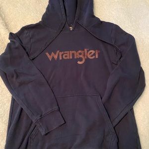 Blue and burgundy Wrangler Hoodie
